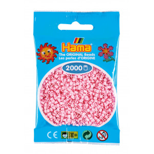 Hama Mini Pärlor 501-95 Pastell Rosa - 2000 st