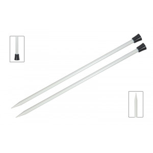 KnitPro Basix Aluminium Stickor / Jumperstickor Aluminium 30cm 5,50mm