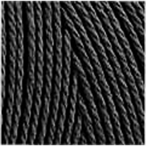 Knytgarn, svart, L: 315 m, tjocklek 1 mm, Tunn kvalitet 12/12, 220 g/