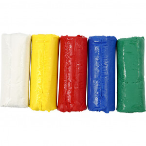 Soft Clay modellera, mixade färger, H: 9,5 cm, 400 g/ 1 hink